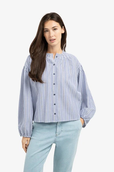 SMOCKED BLOUSE