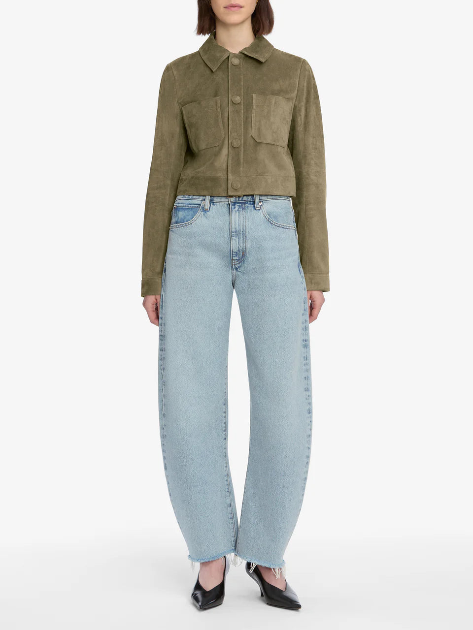 BUBBLE CROP JEANS