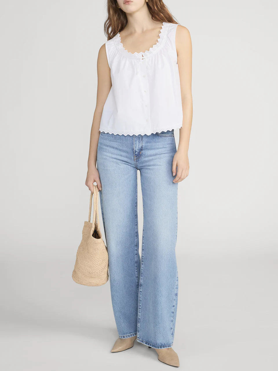 BUBBLE CROP JEANS