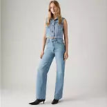 RIBCAGE WIDE LEG JEANS