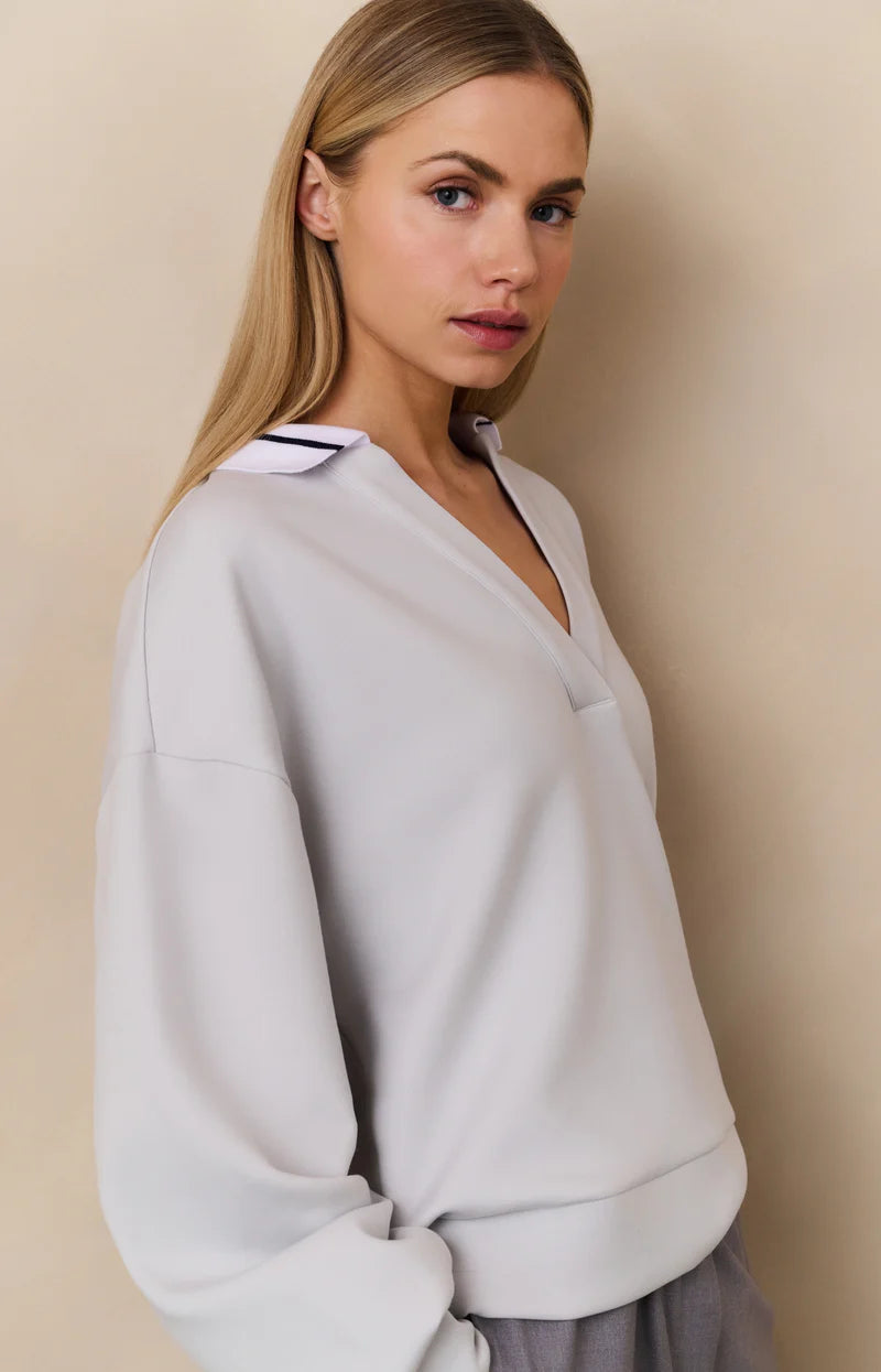 POLO COLLAR SWEAT